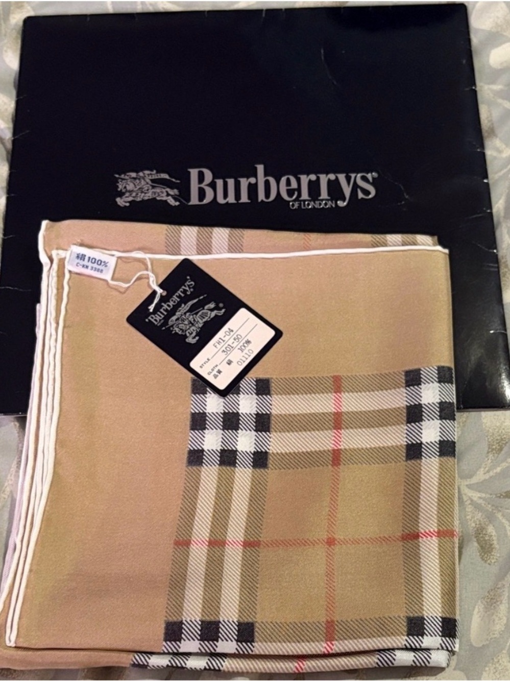 Burberry’s New / vintage Silk Scarf